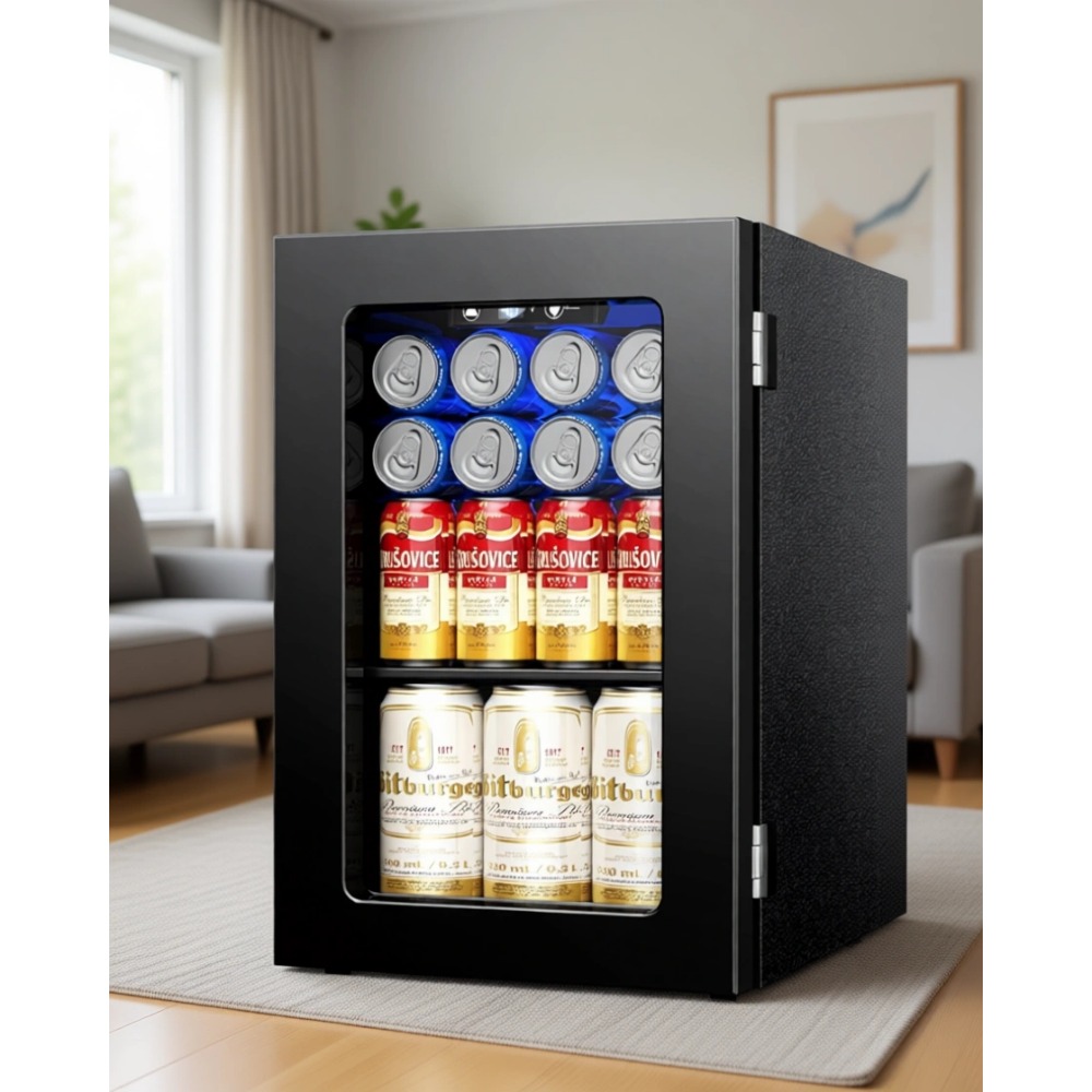 Home Bar Shelves - 24 Can Mini Fridge, 0.6 Cu.Ft
