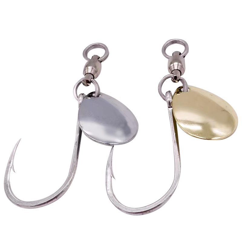 Jigger Double Sided - TAKEDO-Single Fishing Hooks, Double Bearing Swivel,