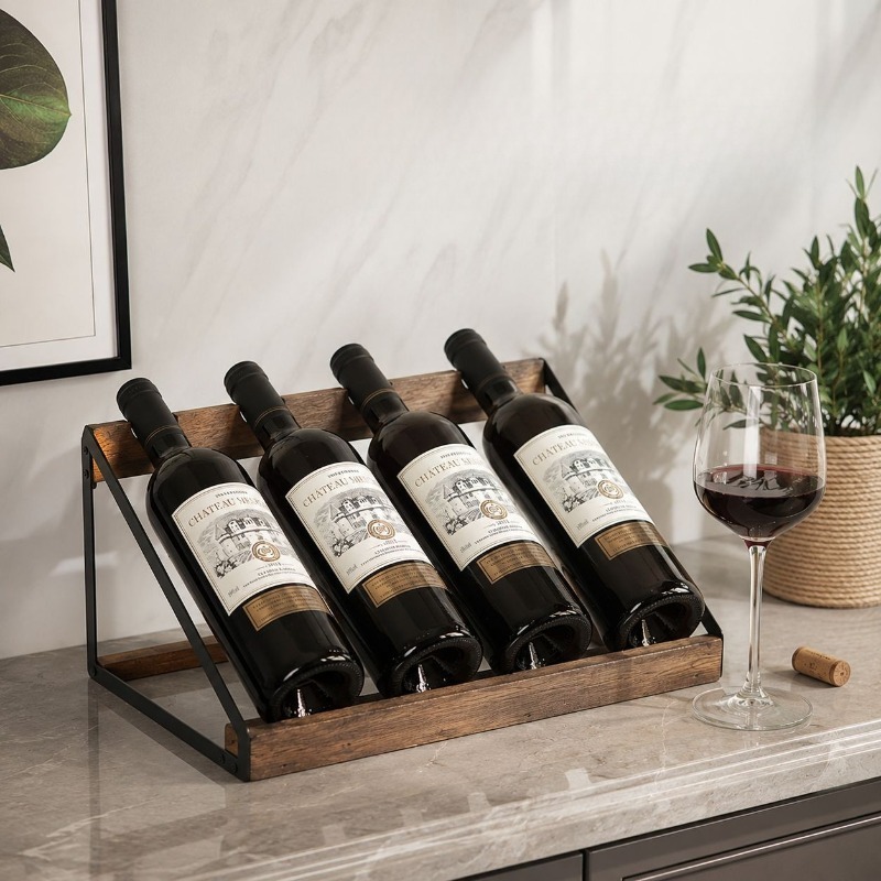 Home Bar Wooden Wine Rack Wine - đánh giá và giá Home Bar Shelves
