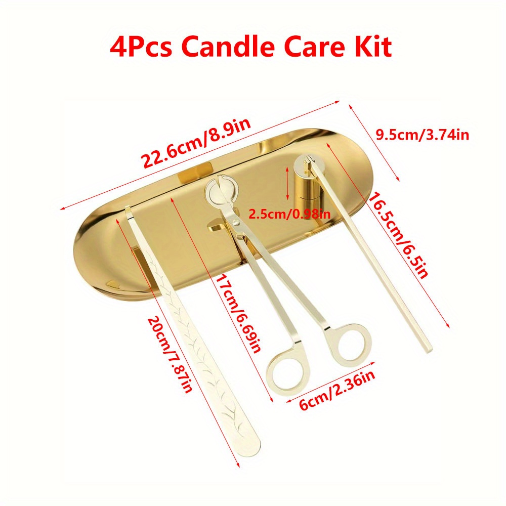 4pcs/set Luxury Candle Care Ki - đánh giá và giá Home Barbershop