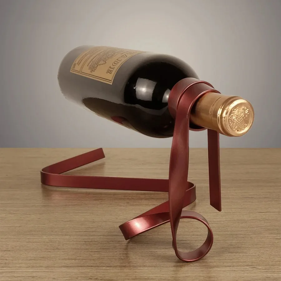 Colorful Ribbon Iron Wine Bott - đánh giá và giá Home Bar Shelves