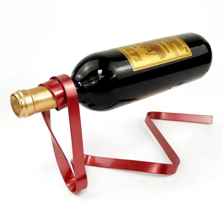 Colorful Ribbon Iron Wine Bott - đánh giá và giá Home Bar Shelves