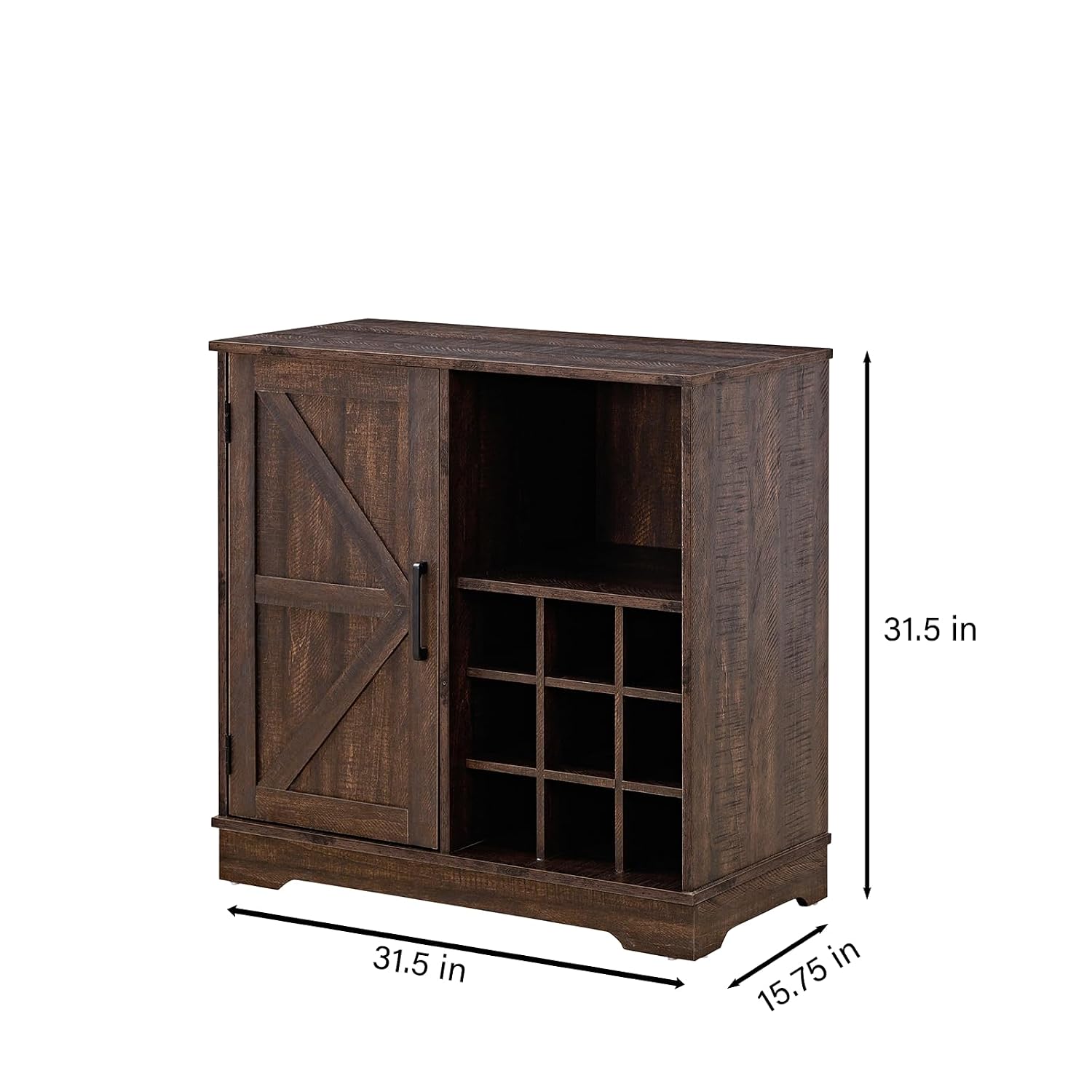Farmhouse Bar Cabinet Wine Rac - đánh giá và giá Home Bar Shelves