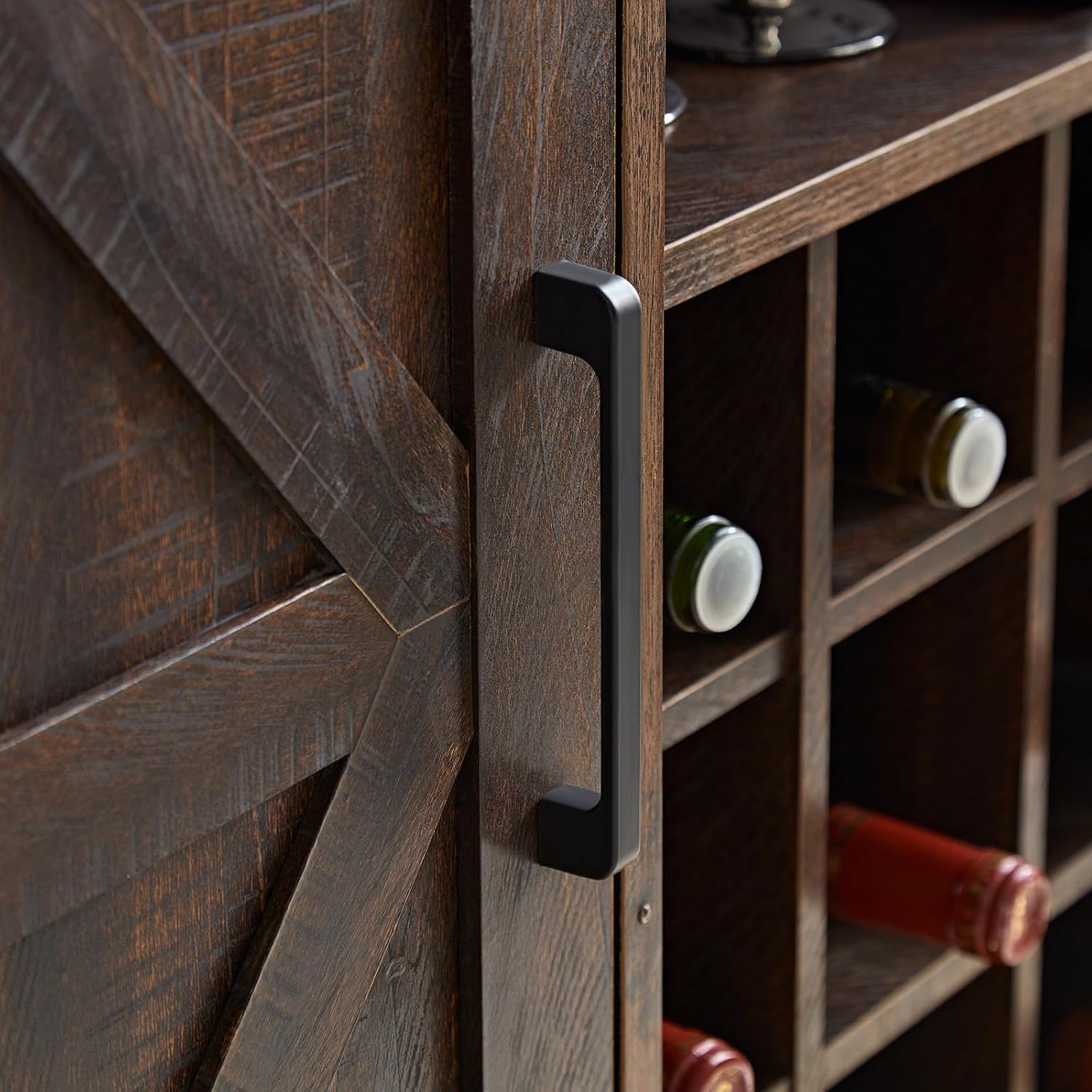 Farmhouse Bar Cabinet Wine Rac - đánh giá và giá Home Bar Shelves