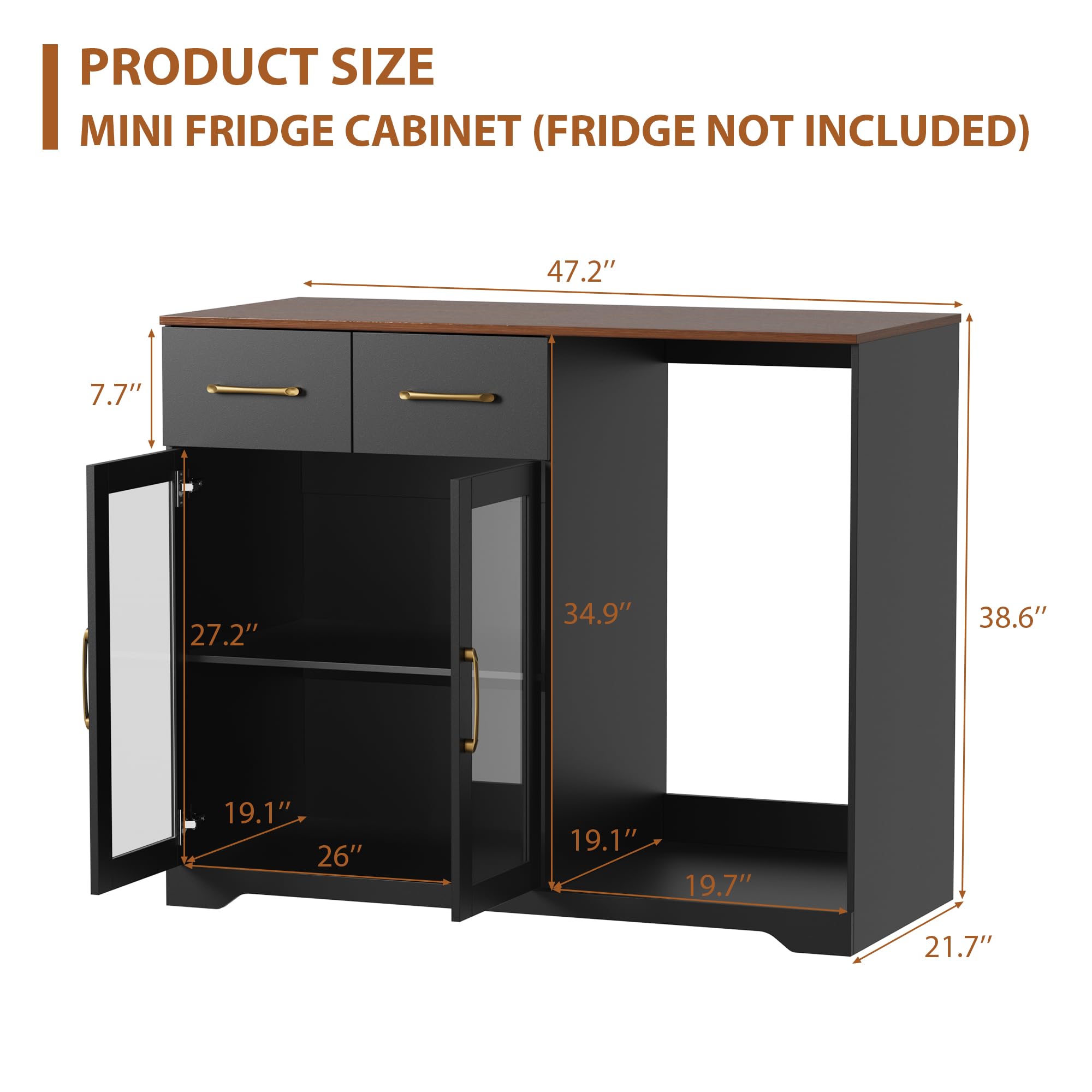 Coffee Bar Cabinet With Mini F - đánh giá và giá Home Bar And Fridge