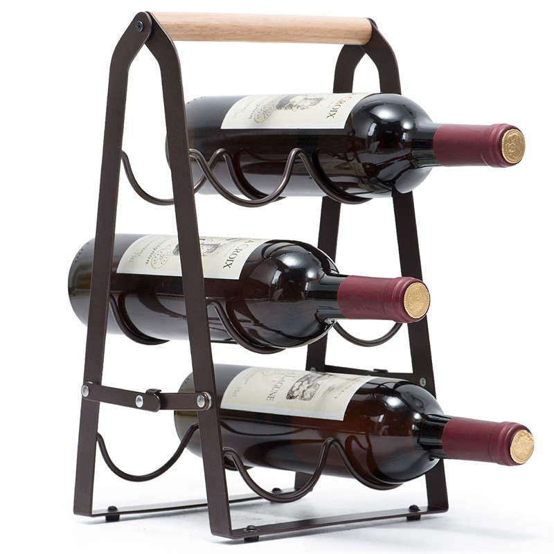 6 Bottle Iron Collapsible Stor - đánh giá và giá Home Bar Shelves