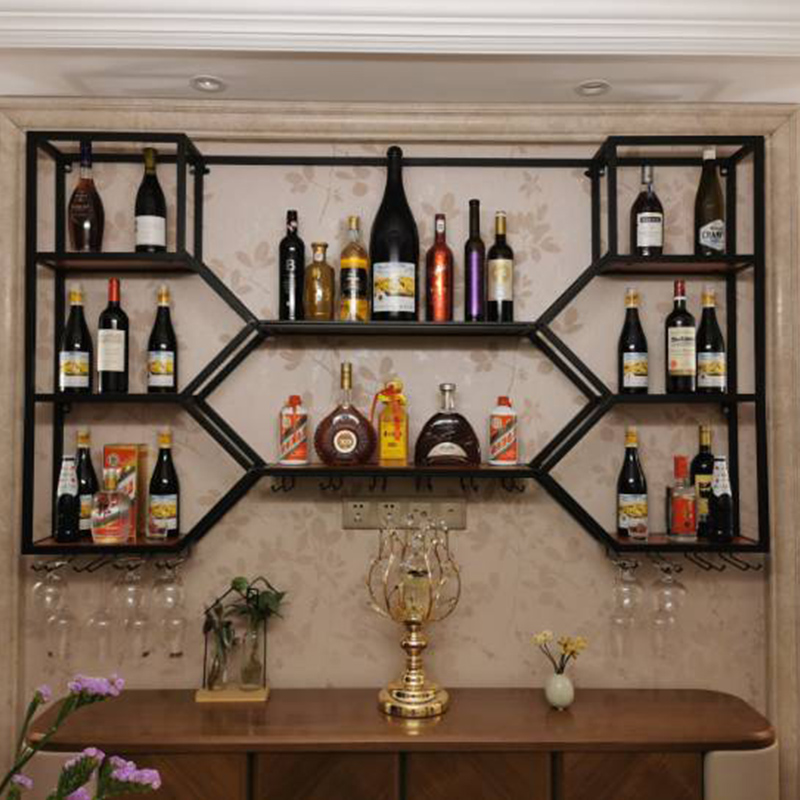 Metal Shelves Wine Cabinet Liv - đánh giá và giá Home Bar Shelves